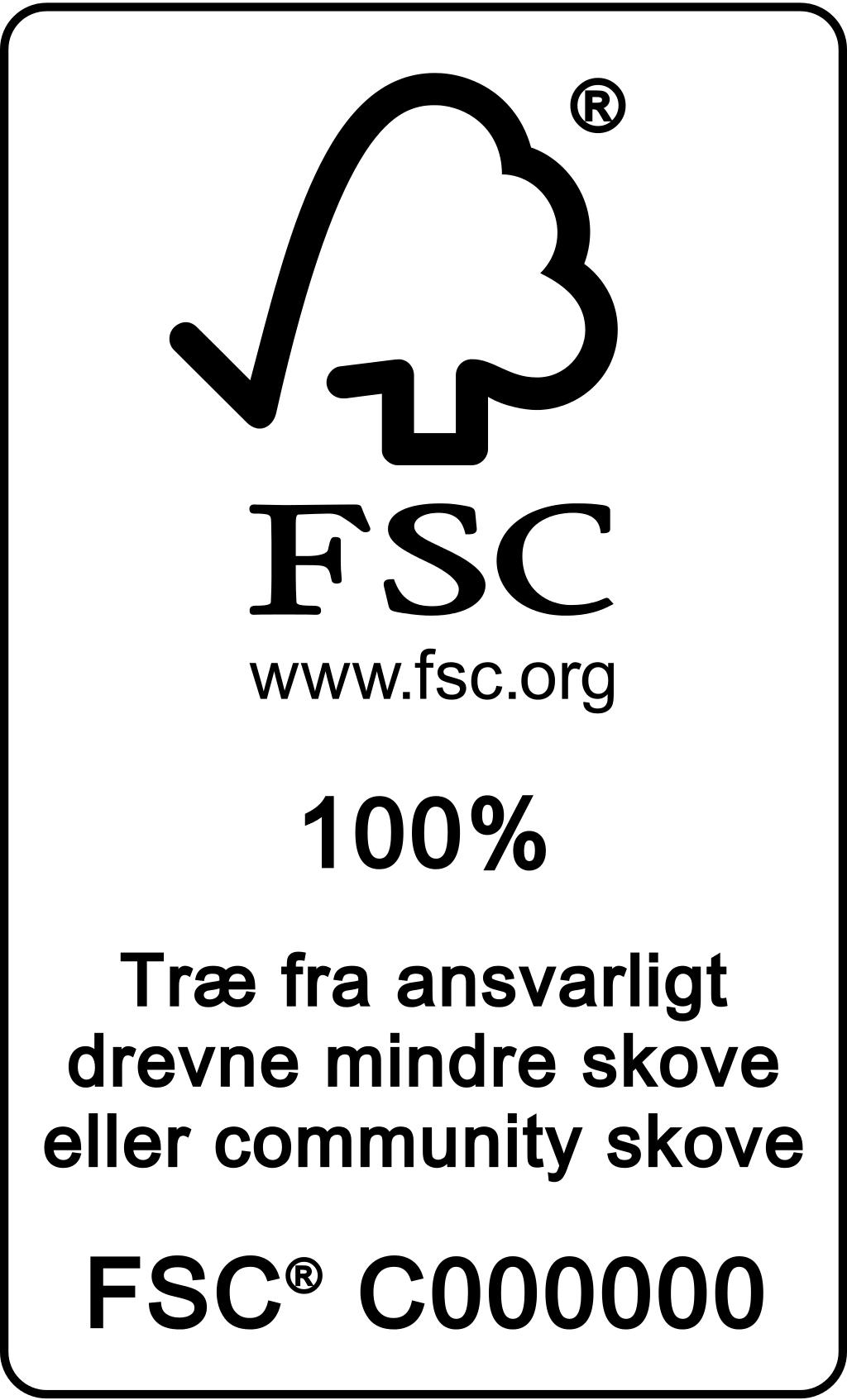 FSC 100% - Small or community producers