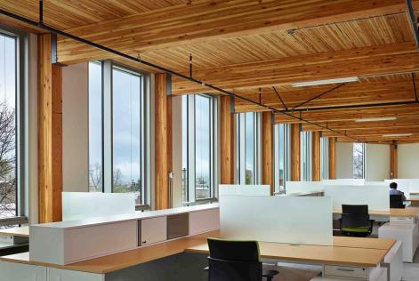 Alt træ, der er brugt i konstruktionen af Bullitt Center i Seattle, er 100 procent FSC
