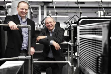 Kasper Larsen og Knud Erik Larsen fra KLS PurePrint