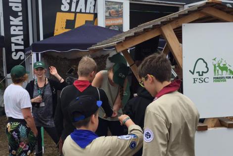 STARK og FSC Danmark fik spejderne til at tænke og bygge bæredygtigt gennem en række aktiviteter