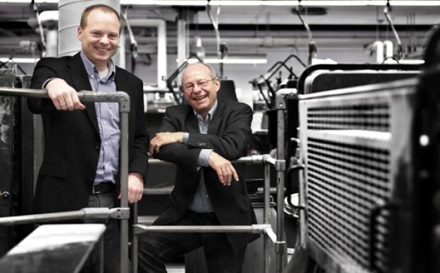 Kasper Larsen og Knud Erik Larsen fra KLS PurePrint