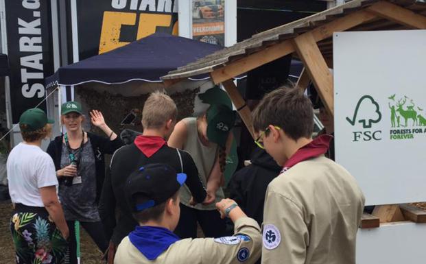 STARK og FSC Danmark fik spejderne til at tænke og bygge bæredygtigt gennem en række aktiviteter