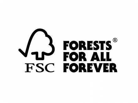 Forests For All Forever (logo og tekst)-mærket
